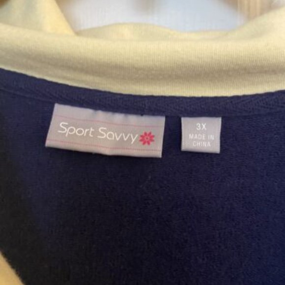 Women's Plus Size Casual Color Block Plush Sweatshirt Zipper Hoodie Loose Size 3 - Picture 3 of 3